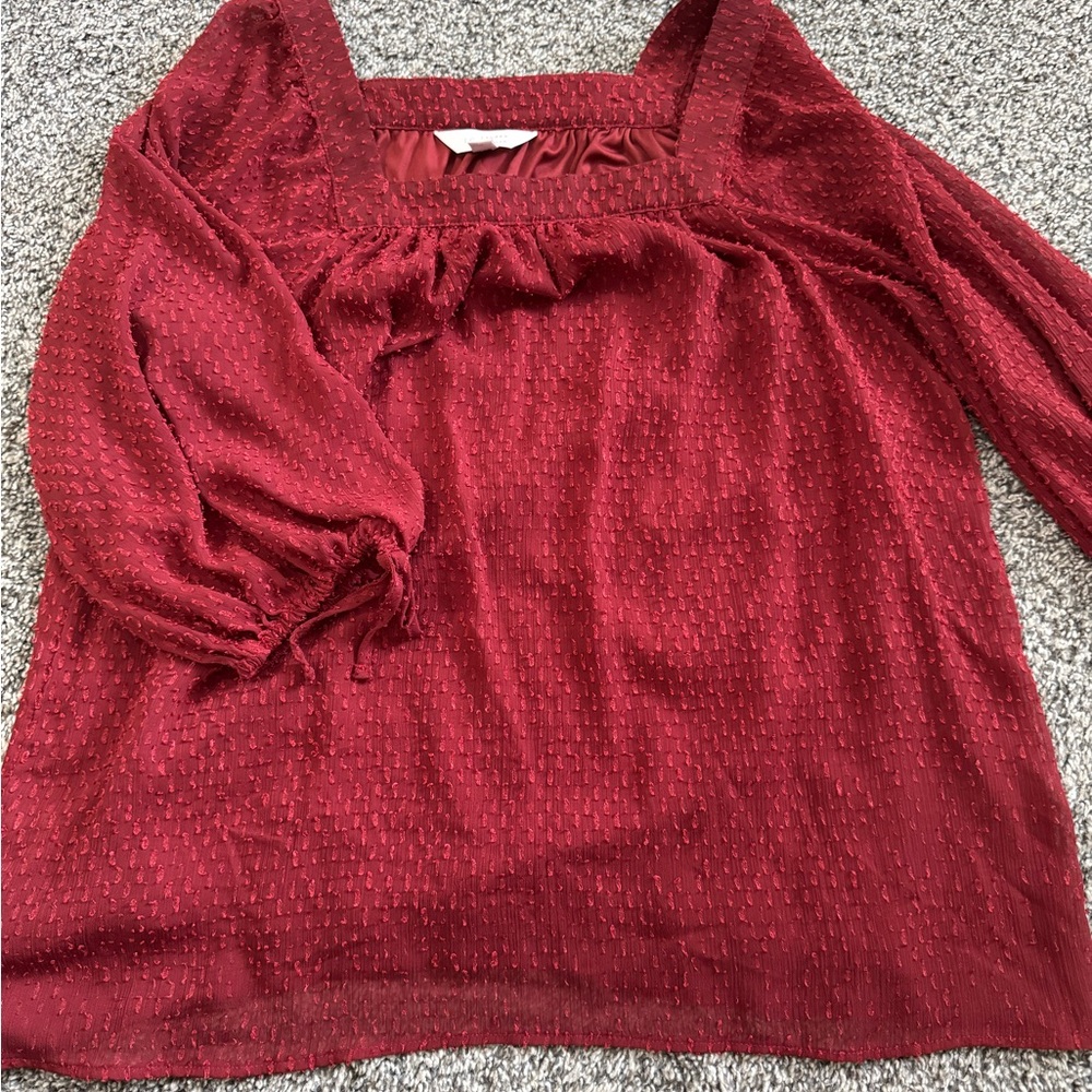 Elegant Red Women's Top